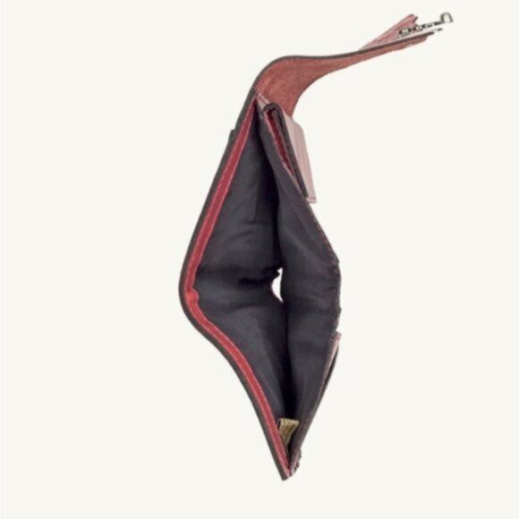 Patricia Nash Terresa Leather Wallet Hand Cut Tooled Pink - Picture 11 of 12